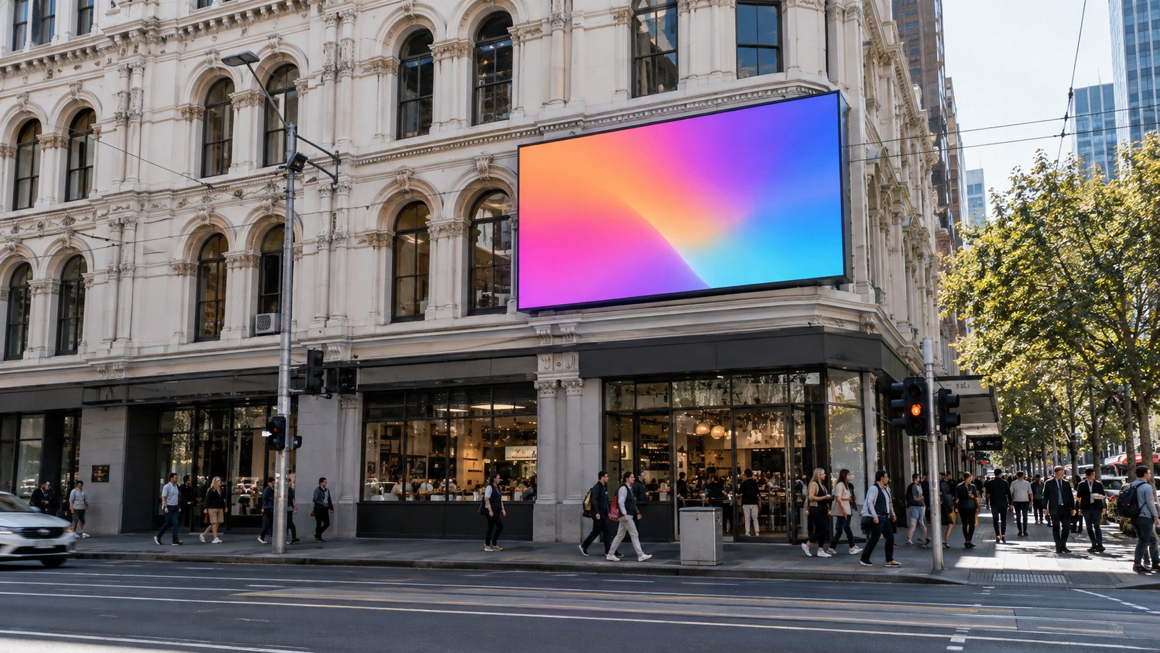 Does an outdoor digital sign need a planning permit in Victoria?